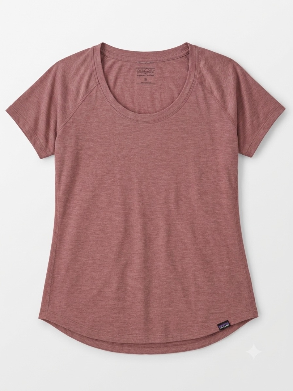 Patagonia Capilene Cool Trail Short Sleeve Shirt Women Small Dusty Rose Heather